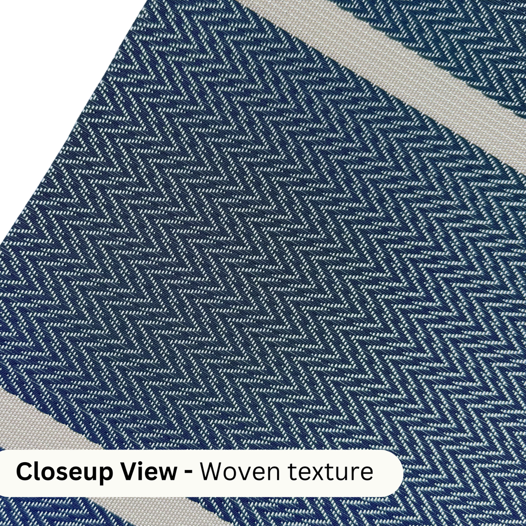 Livmodern Premium Vinyl Table Placemats - Set of 4 mats - Midnight Chevron