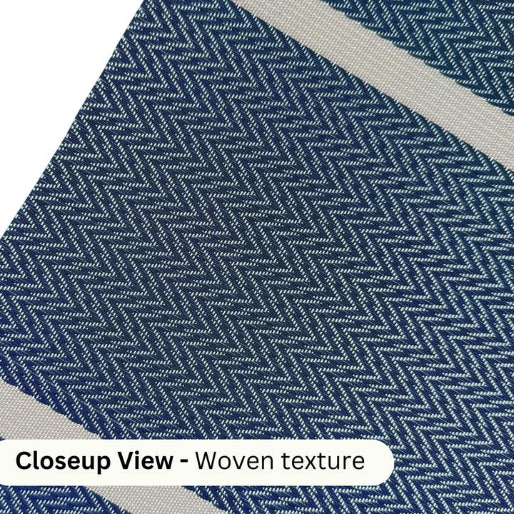 Livmodern Premium Vinyl Table Placemats - Set of 4 mats - Midnight Chevron