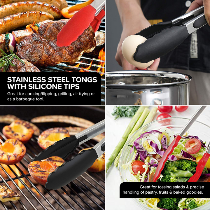 Livmodern Premium Silicone Spatula Set of 4 - Black