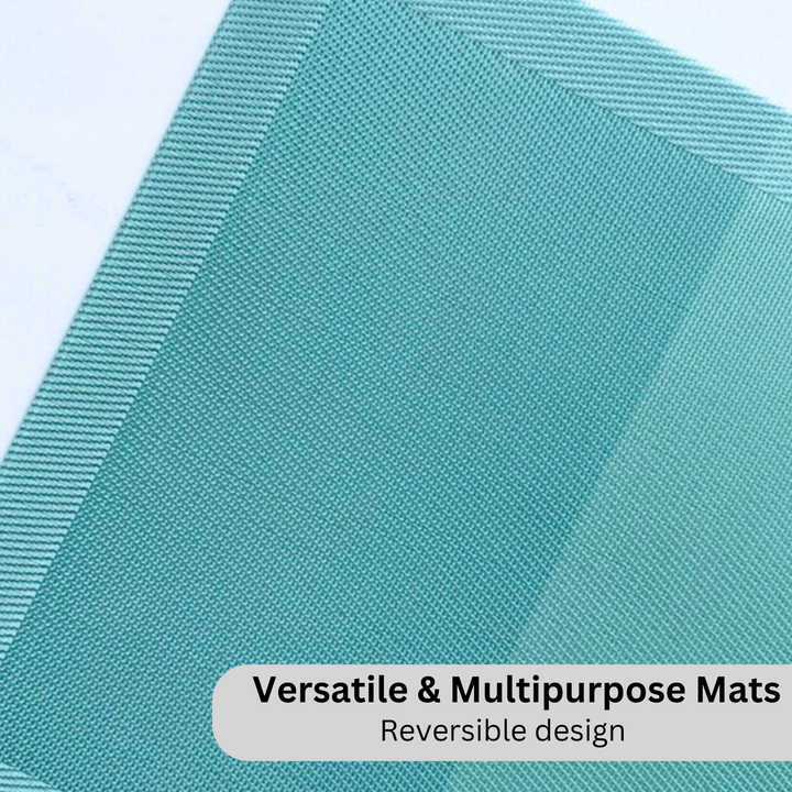 Livmodern Premium Vinyl Table Placemats - Set of 4 mats - Ocean Waves